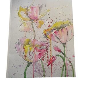Floral Watercolor Art Notebook and Lined Journal